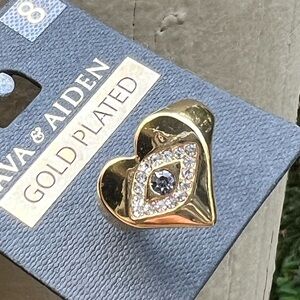Evil Eye Heart Ring